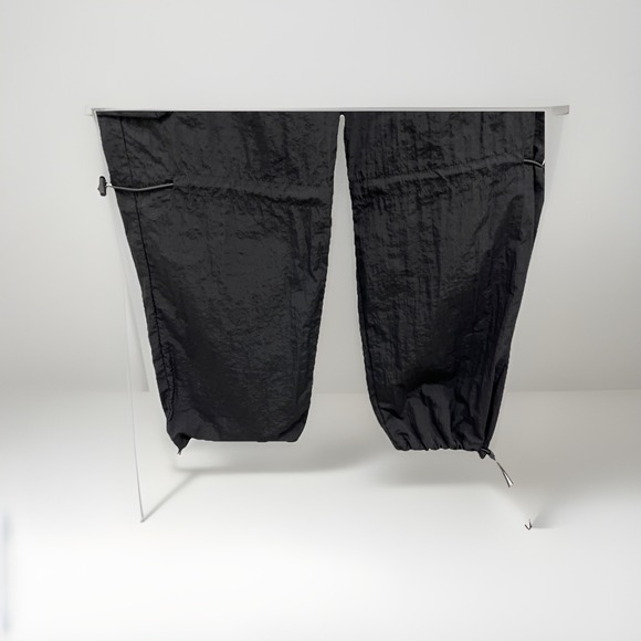 Garage Paxton Parachute Pants Size XS Black 100% Cotton Gorpcore Relaxed Pockets - Picture 6 of 12
